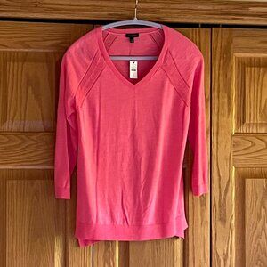 TALBOTS - Raglan V-Neck High-Low Sweater -- NEW with Tag